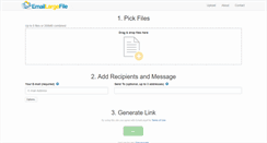 Desktop Screenshot of emaillargefile.com